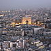 L'arc de triomphe, le soir...